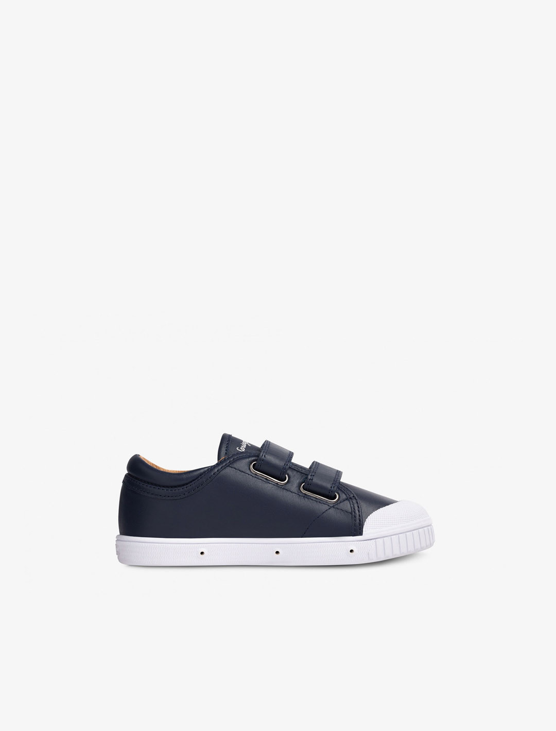 Leather low top trainer for kids | Spring Court