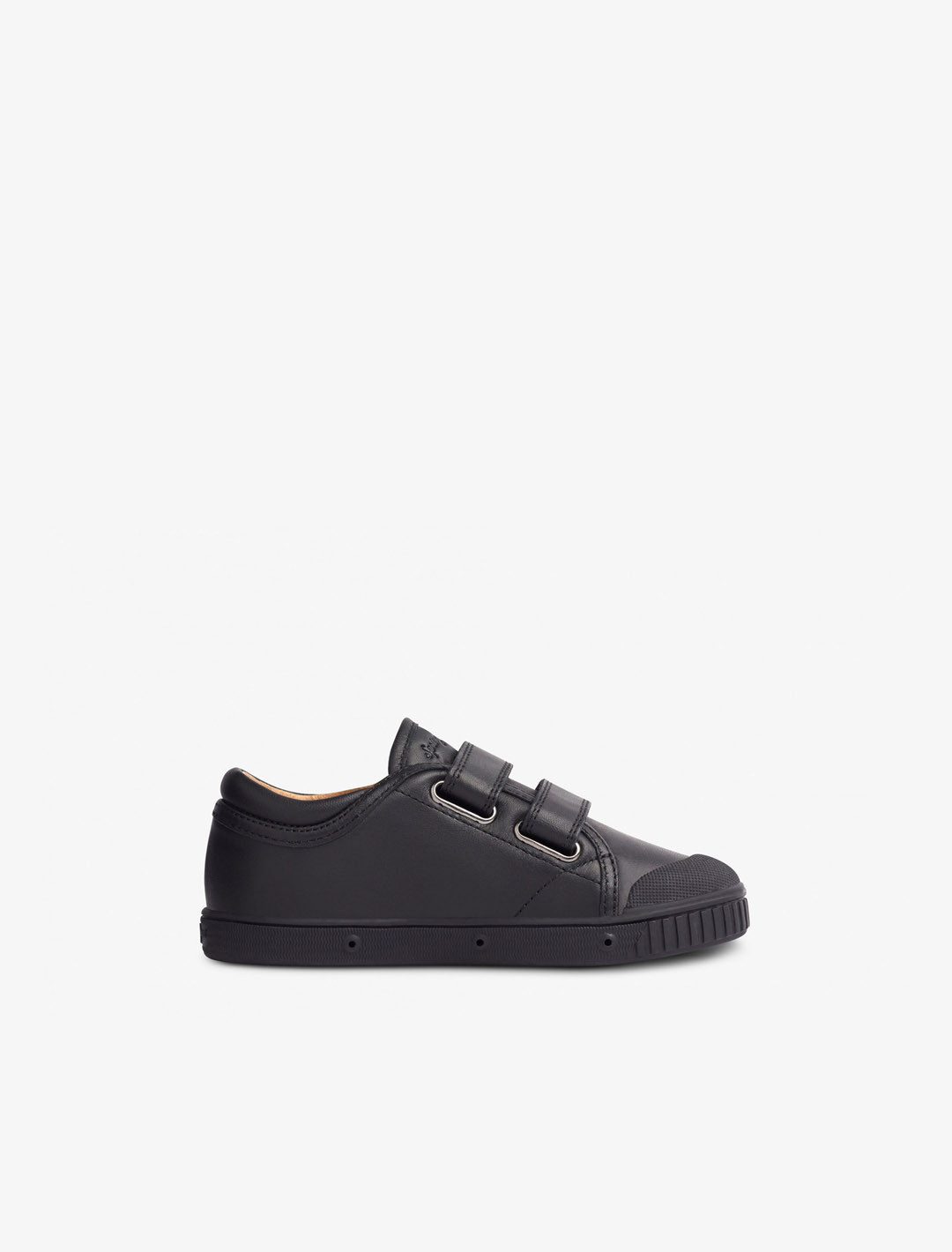 Leather low top trainer for kids | Spring Court