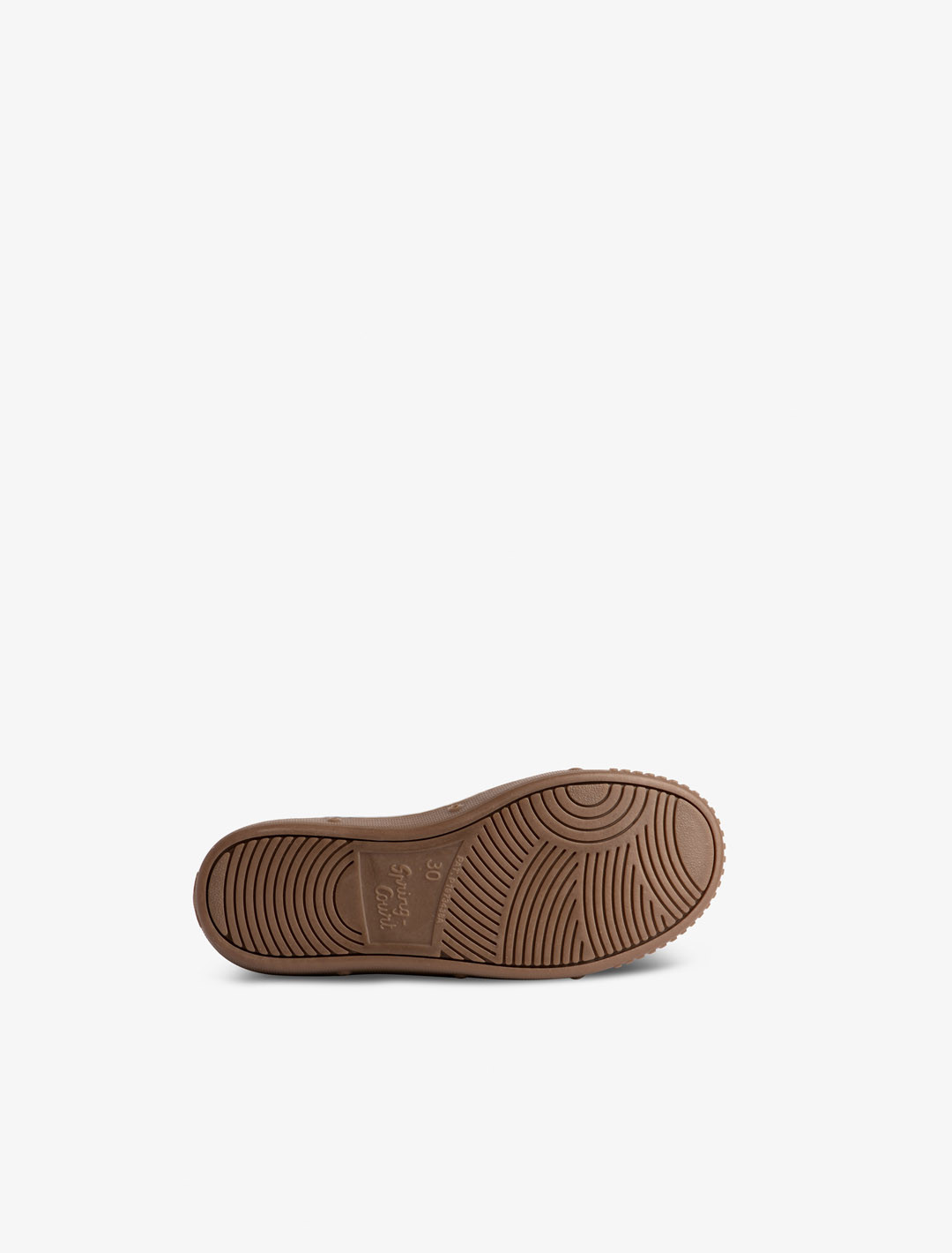 Leather low top trainer for kids | Spring Court