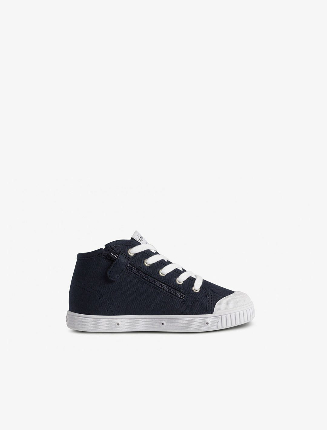 Children's canvas high top trainer | Spring Court