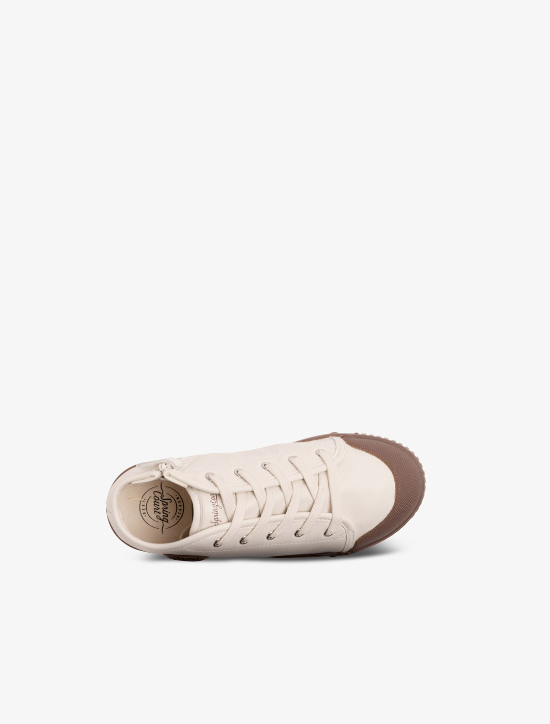 Basket couleur en cuir pour enfant | Spring Court