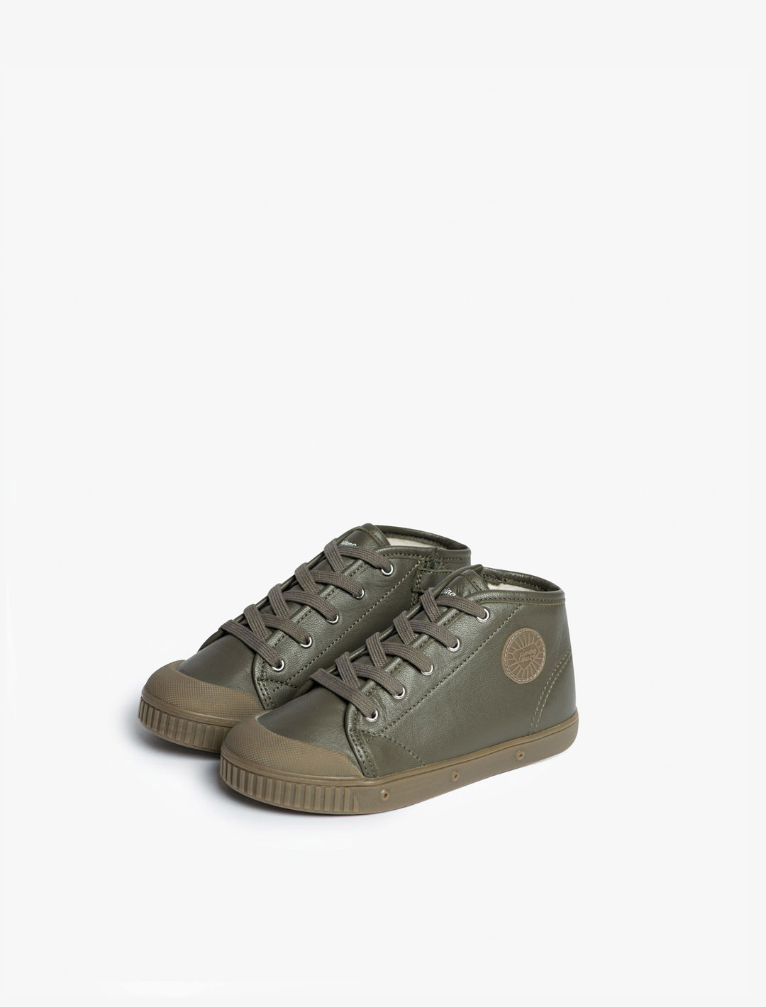 B2 ZIP CUIR Olive green