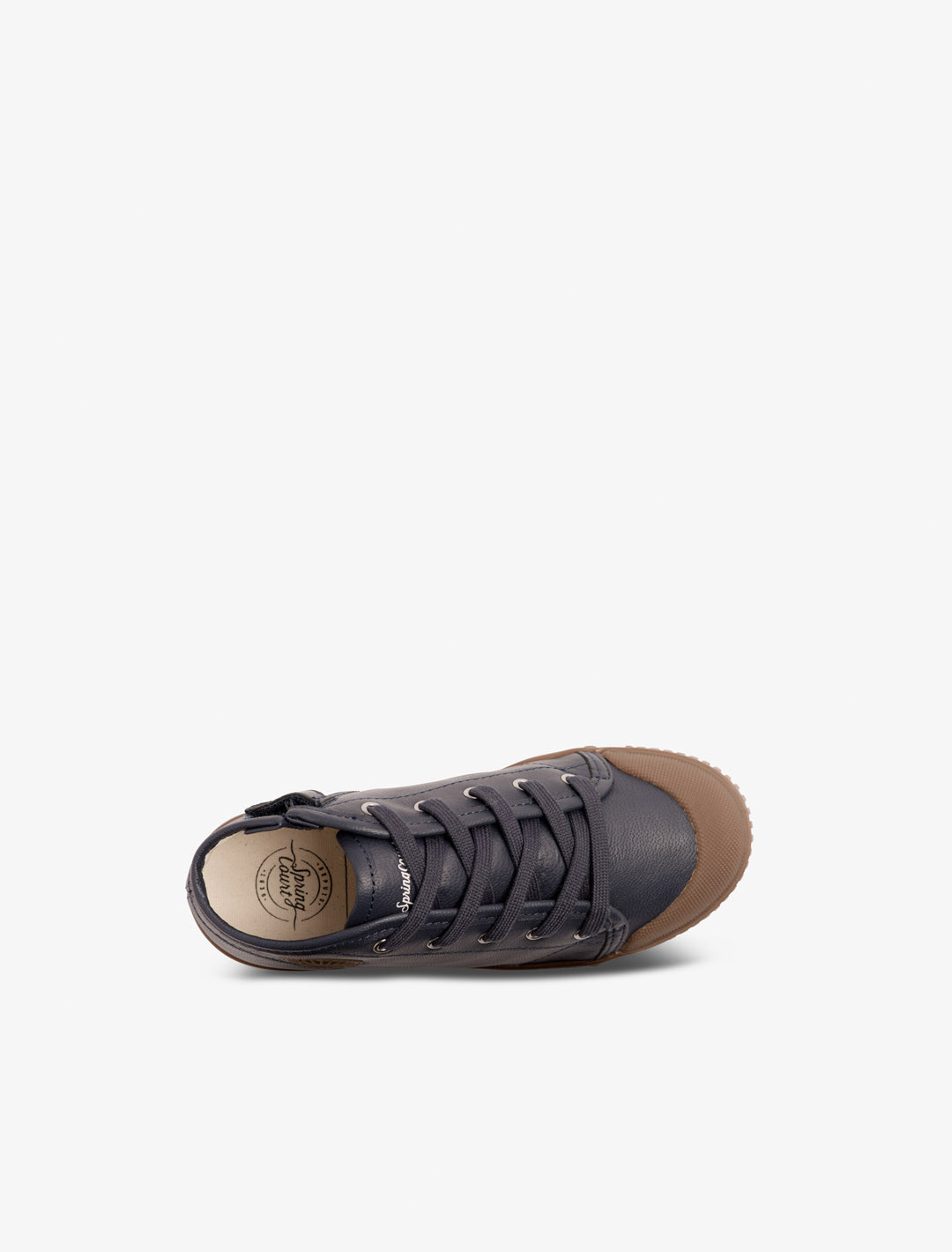 Basket couleur en cuir pour enfant | Spring Court