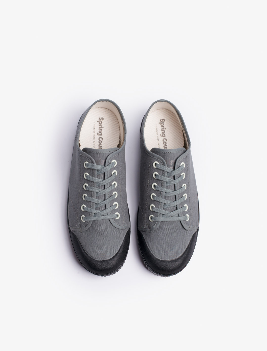 Mixed canvas sneakers | Spring Court