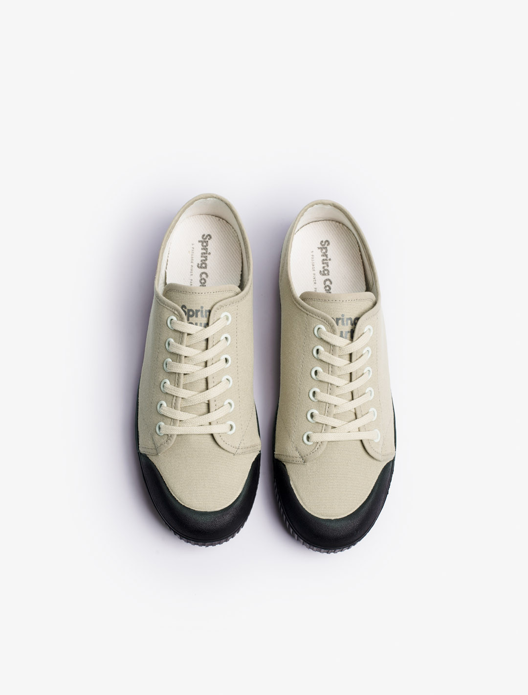 Mixed canvas sneakers | Spring Court