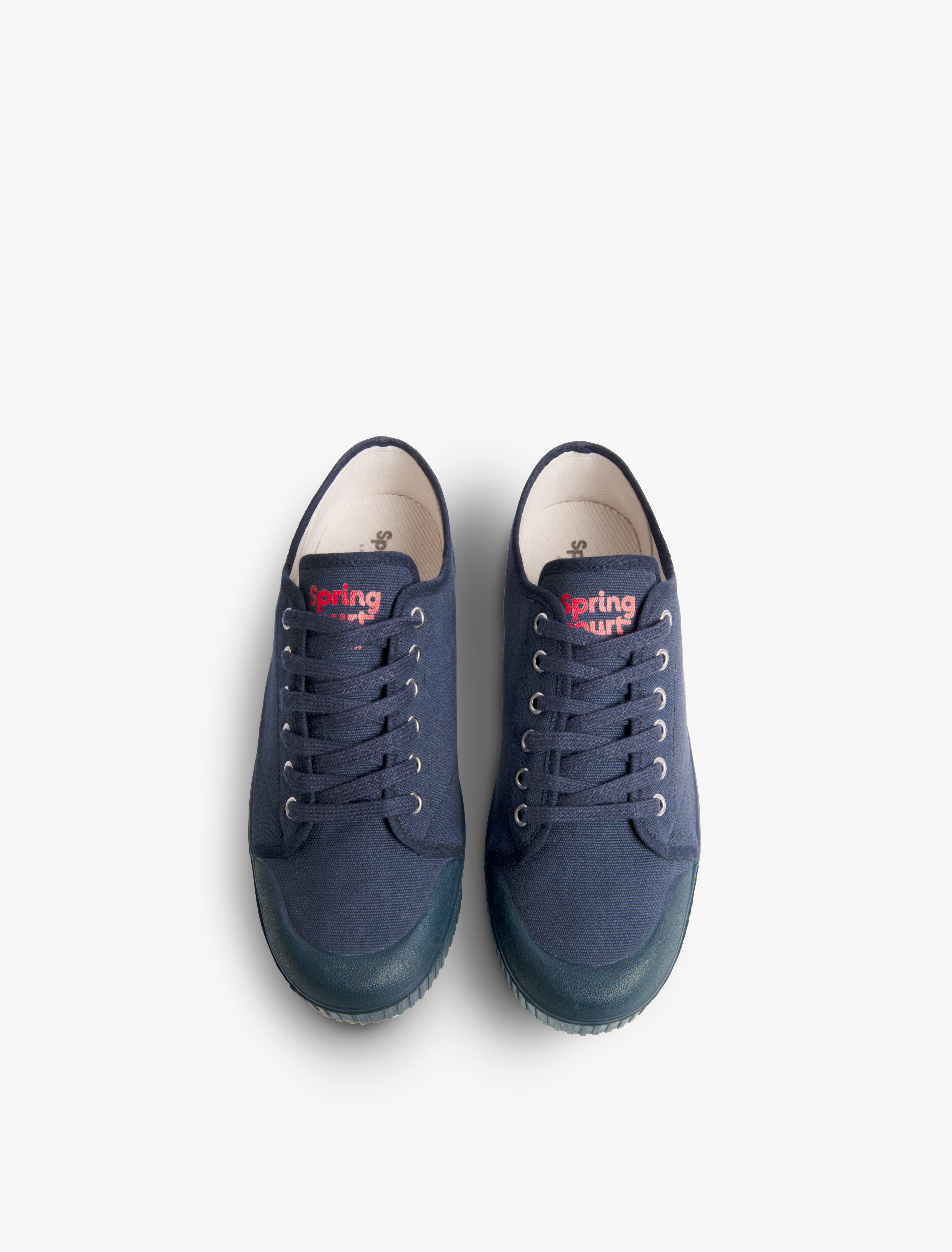 Basket Spring Court G2 canvas monochrome bleu marine – vue du dessus