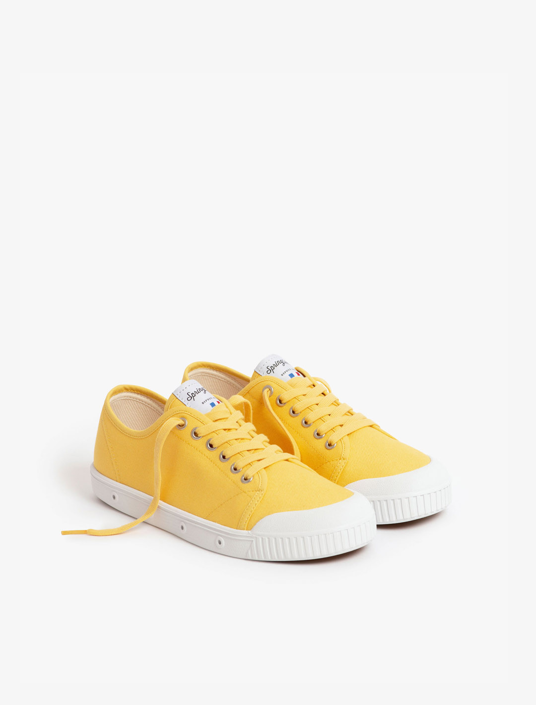 White Low-Top Canvas Sneakers | G2 CANVAS