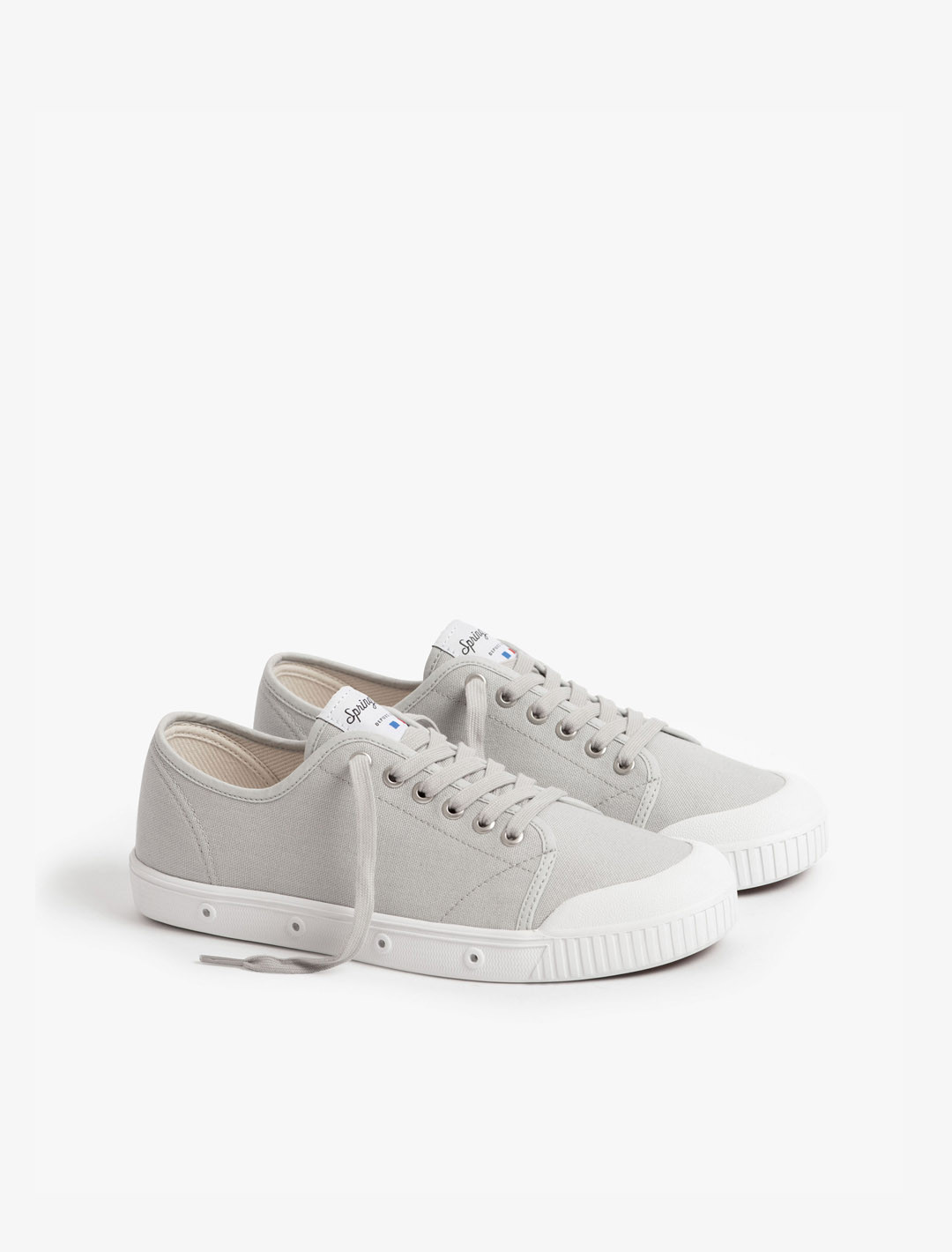 White Low-Top Canvas Sneakers | G2 CANVAS