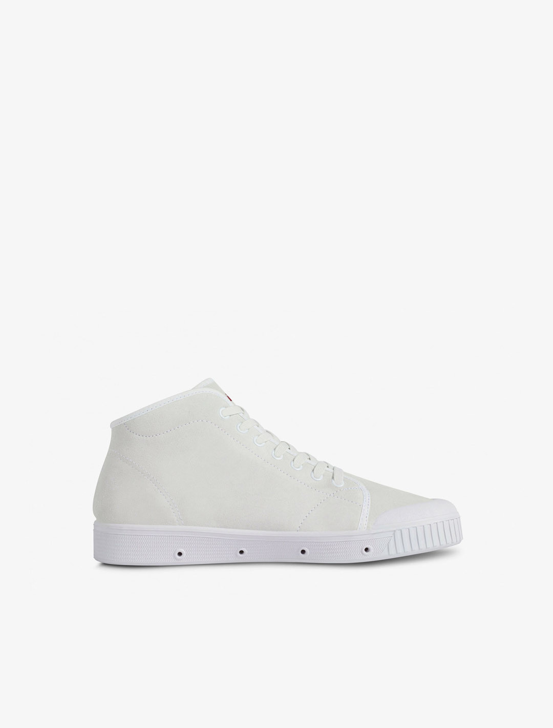 White suede high top trainer | Spring Court