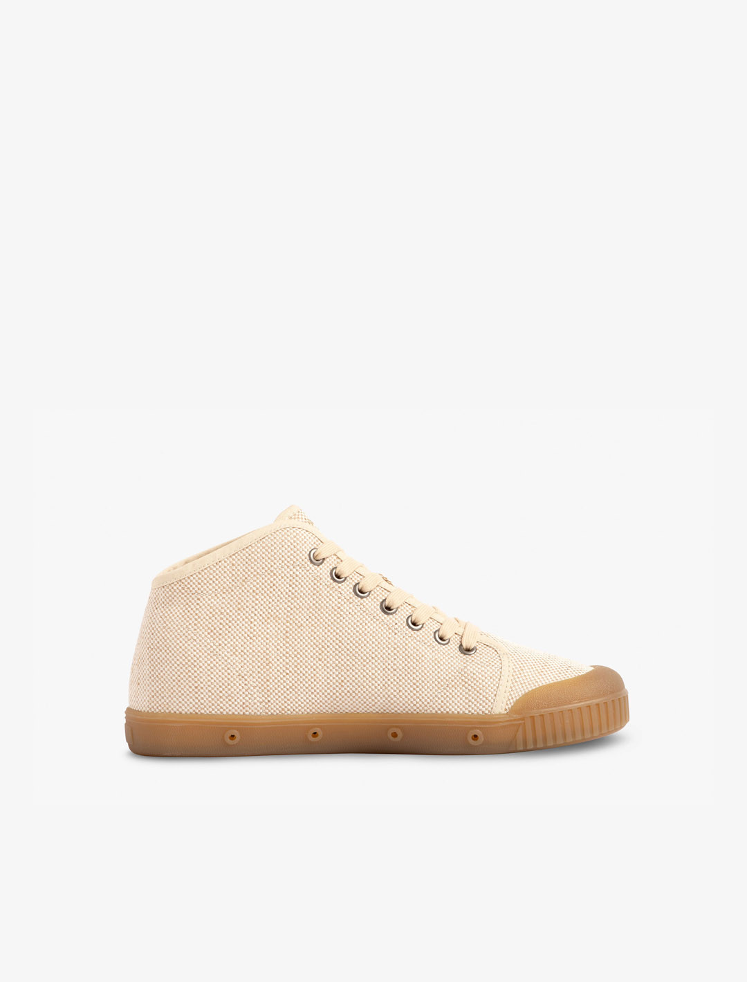 Spring Court B2 off-white cotton sneakers – inner side view