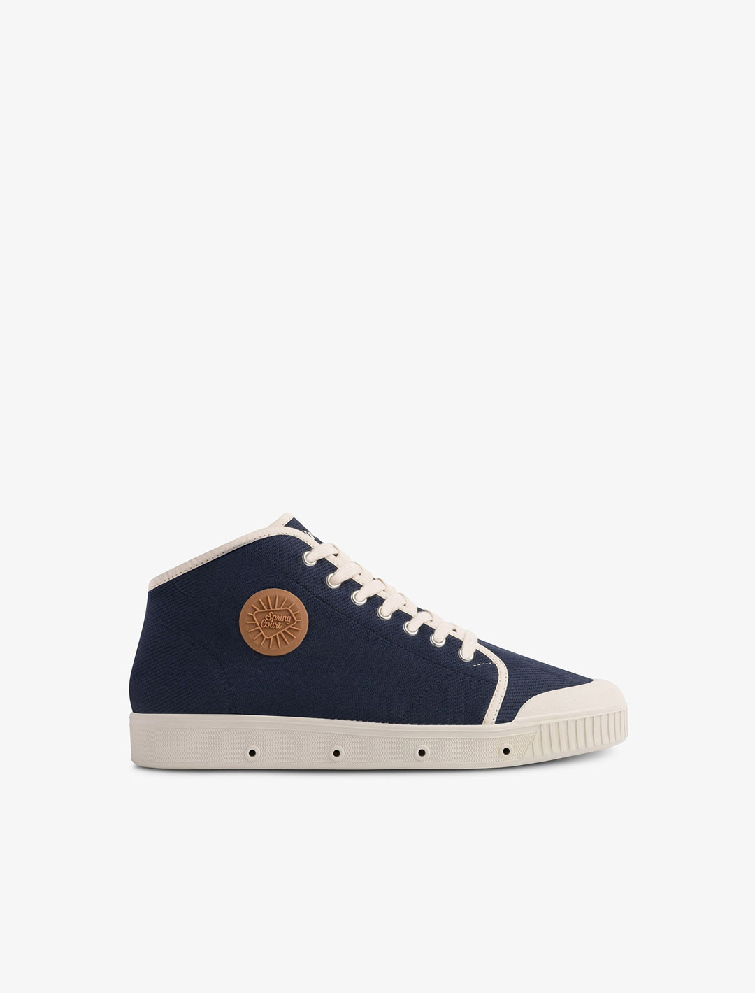 Cotton high top trainer | Spring Court