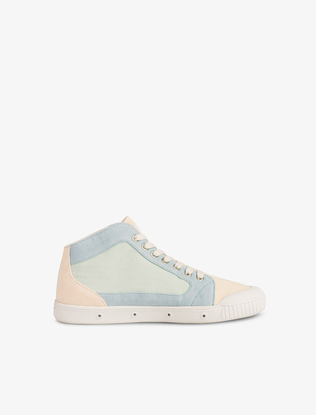 Spring Court M2 Cotton Sneakers, Pastel Colors – Profile View (Inner Side)