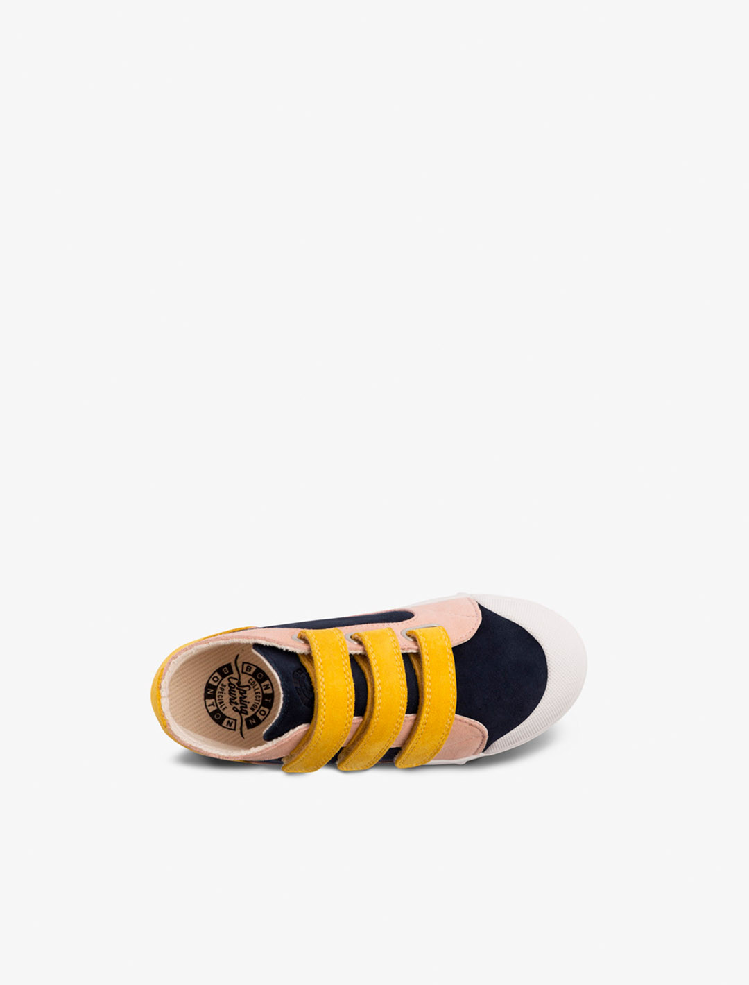 Chaussures enfant Spring Court M2 en suède multicolore – vue du dessus