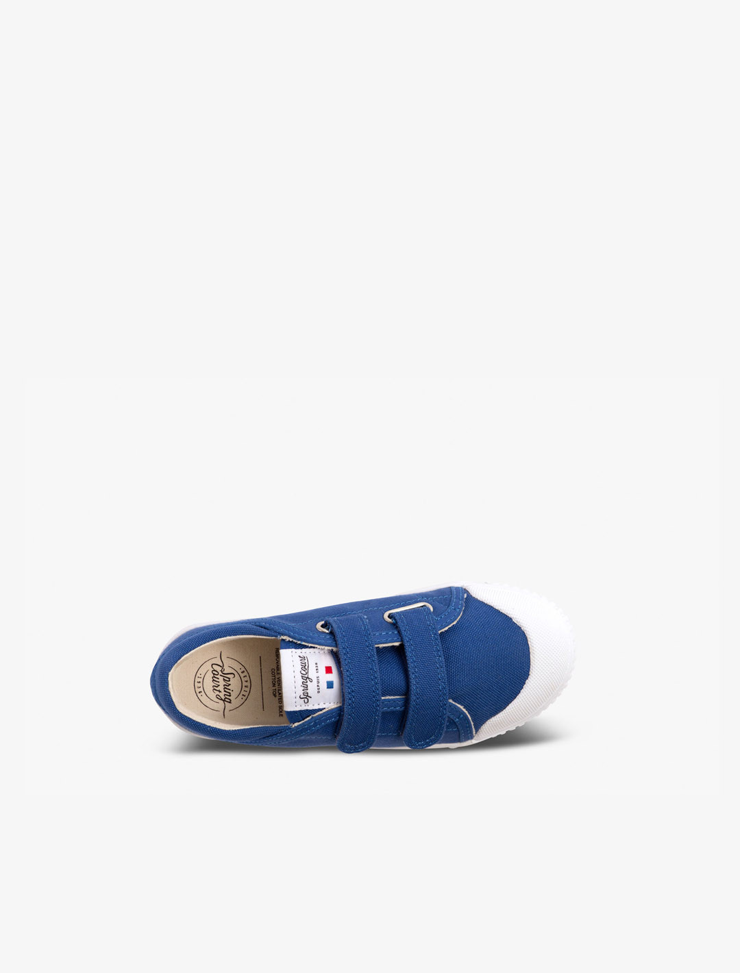 Children's low top trainer in leather | Spring Court