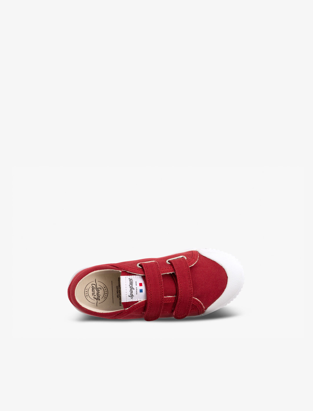 Children's low top trainer in leather | Spring Court