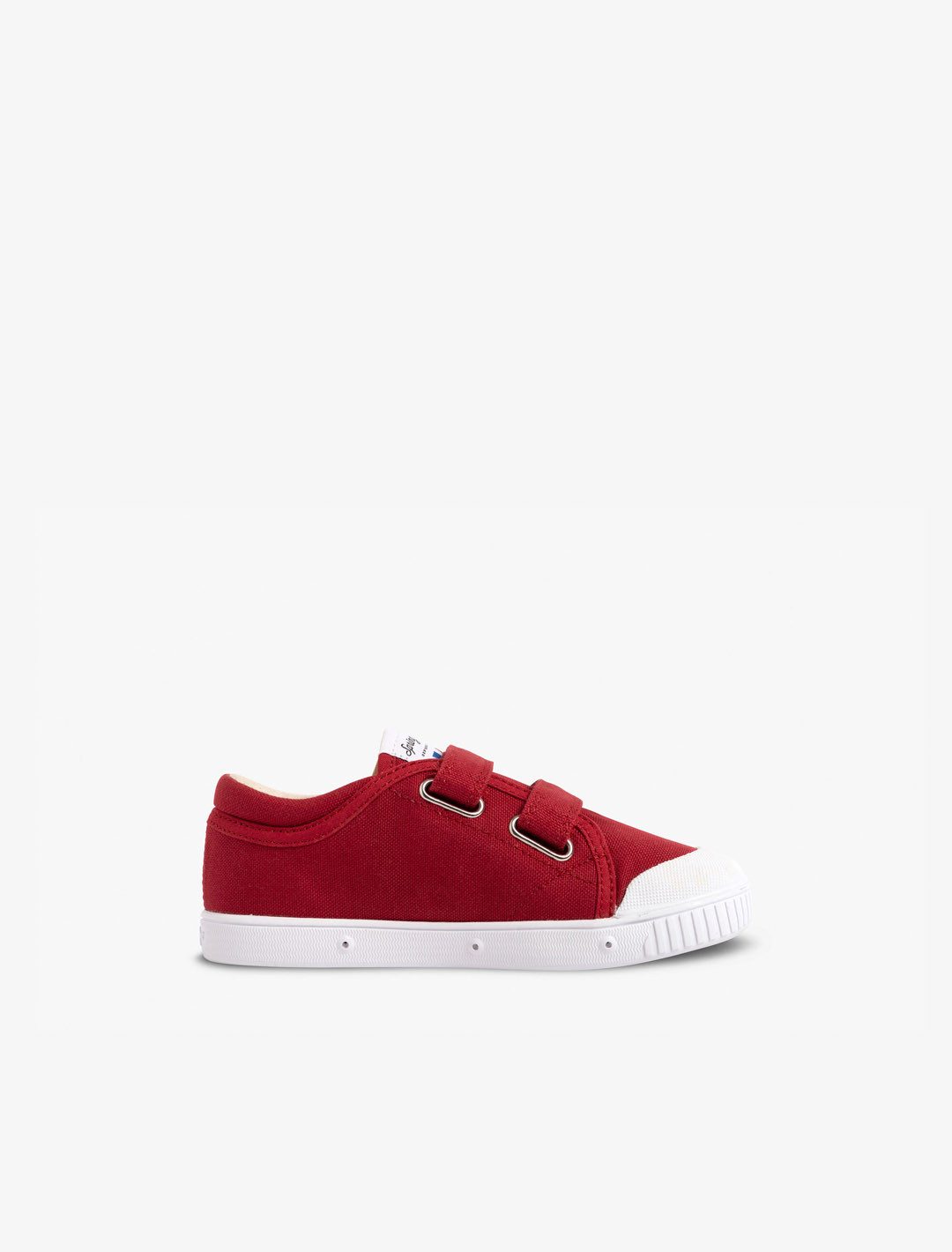 Children's low top trainer in leather | Spring Court